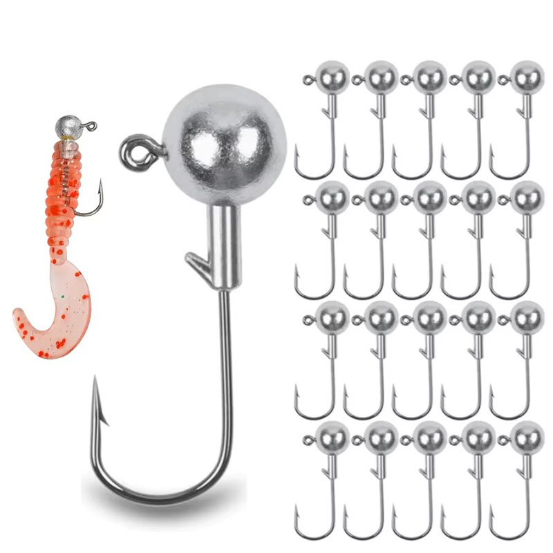 Fishing Hook Weedless - 5/10 Stück Big Head Haken 2,5g