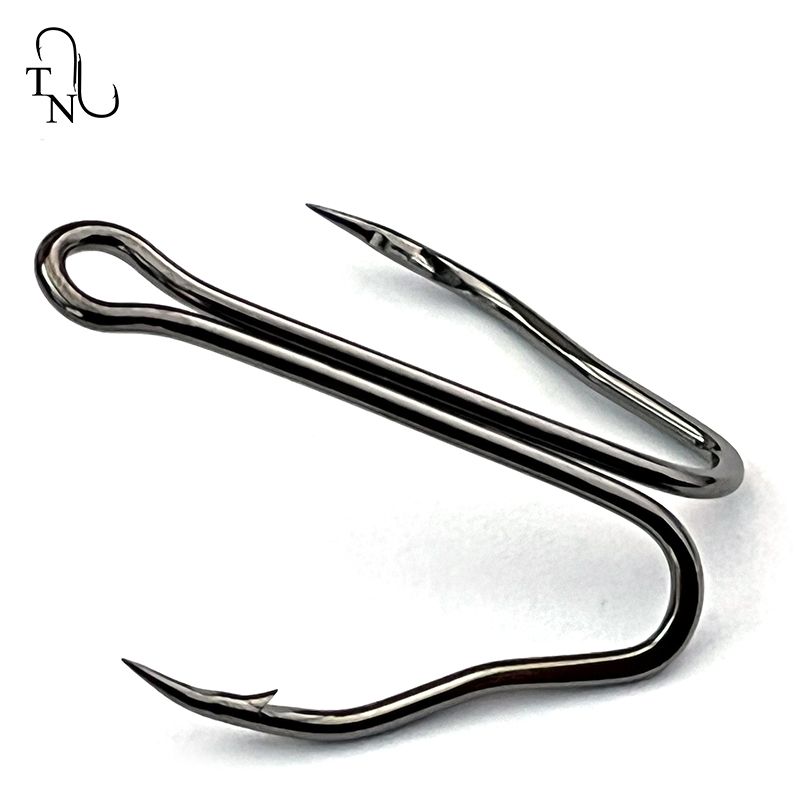 Fishing Hook Barbless - TN112 10PCS 3551 Hohe Qualität Doppel