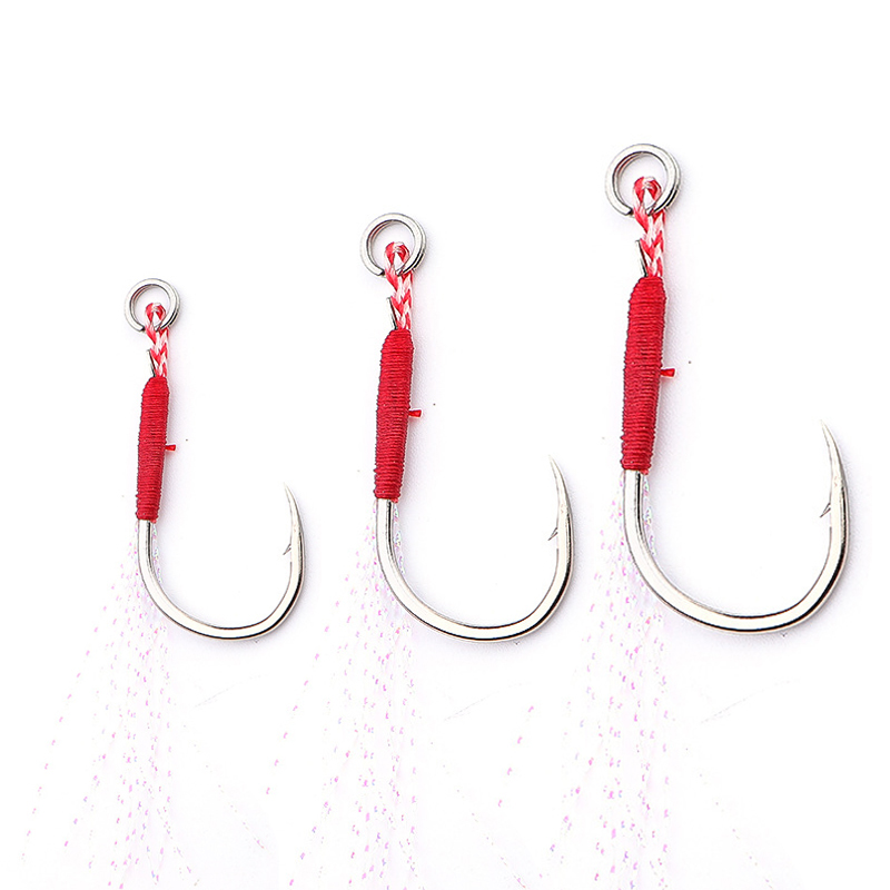 Fishing Hook Barbless - 20 teile/beutel Angeln Cast Jigs Unterstützen