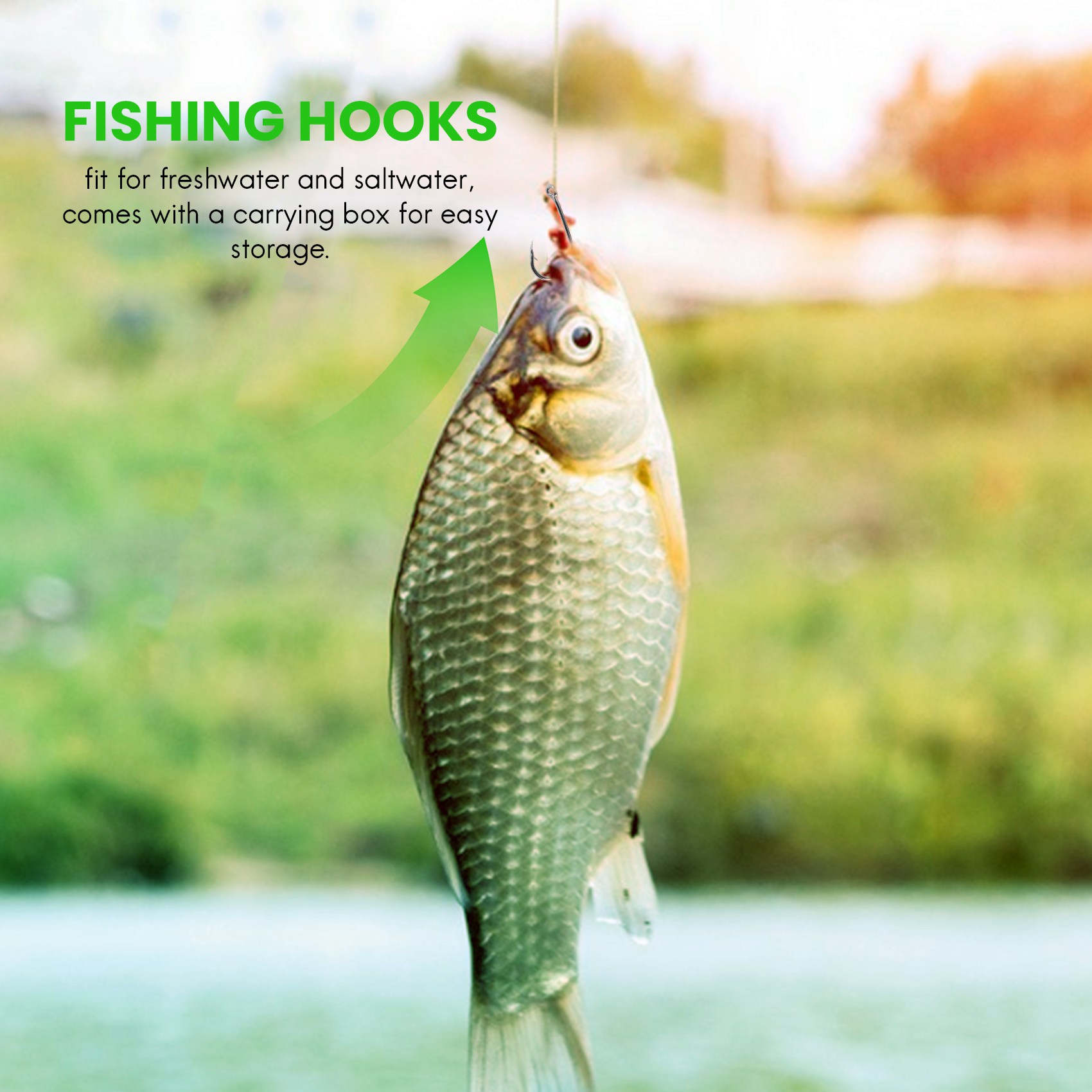 Neu eingetroffen: 500 Stück/Se – Fishing Hook Size Bewertung und Preis