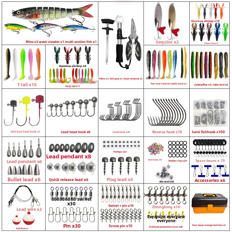 Große 4-Schicht-Aufbewahrungsb – Fishing Hook Bewertung und Preis